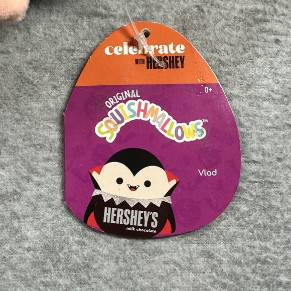 Squishmallow Halloween Plush Vlad The Hershey Chocolate Vampire 8" Toy 2021 NWT - Picture 7 of 9